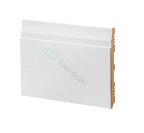 Плинтус МДФ белый К-23 Ликорн 133х12 мм