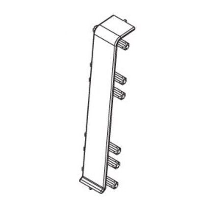 Плинтус 70мм черный 007 Идеал «Деконика»