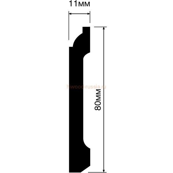 Плинтус HIWOOD B80C