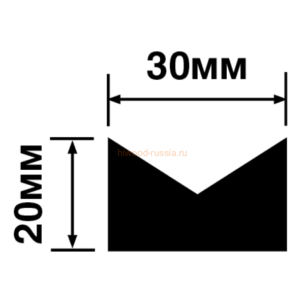 Молдинг HIWOOD TRV30