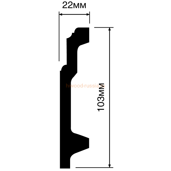 Плинтус HIWOOD B100V1
