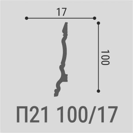 Плинтус напольный П21 100-17