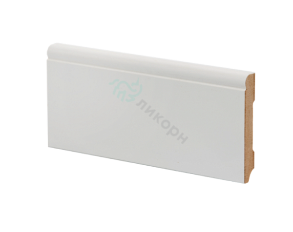 Плинтус МДФ белый К-22 Ликорн 82х12 мм