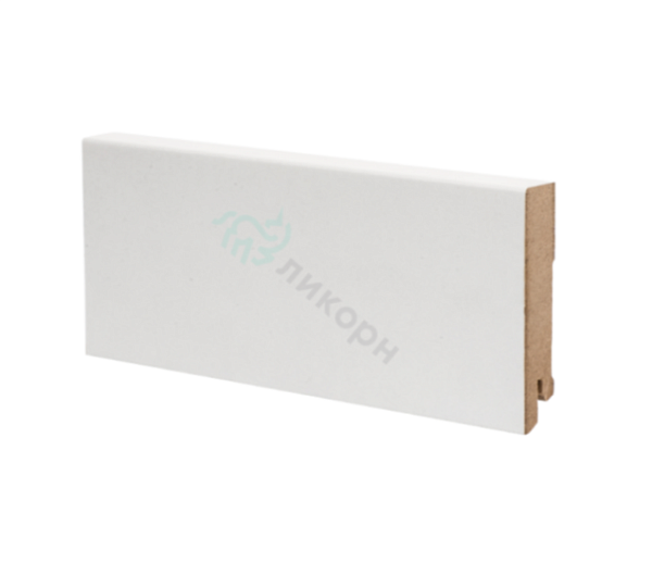 Плинтус МДФ белый К-06 Ликорн 80х16 мм
