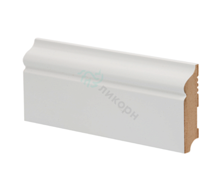 Плинтус МДФ белый К-11 Ликорн 80х22 мм