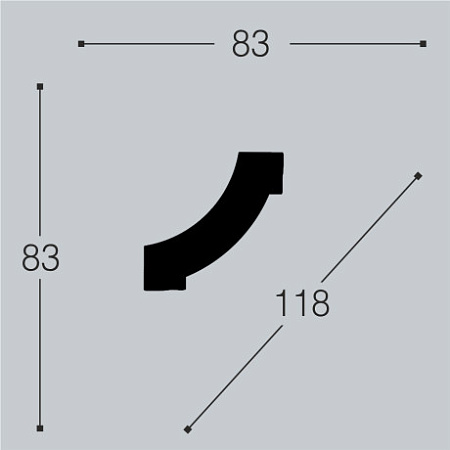 Угол декоративный М11У1