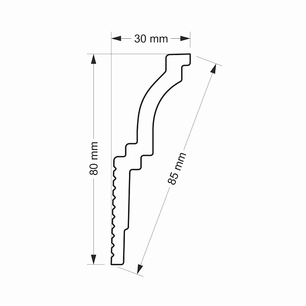 Плинтус Glanzepol GPX-23
