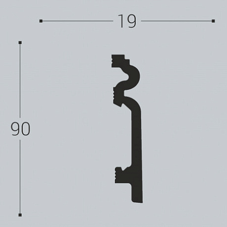 Плинтус напольный П14 90-19