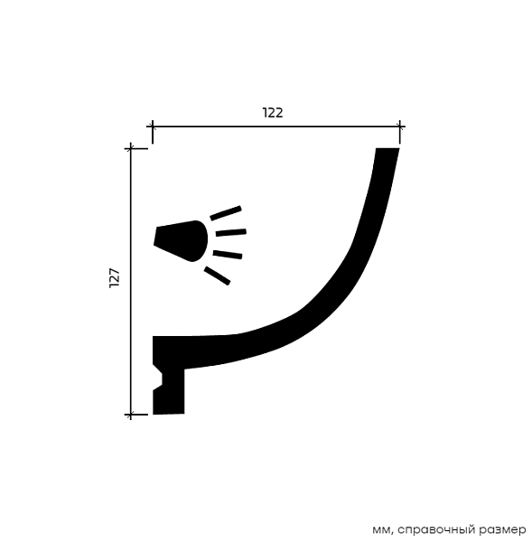 Карниз 1.50.220 гибкий