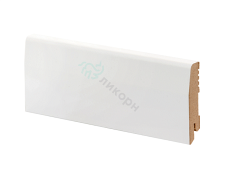Плинтус МДФ белый К-12 Ликорн 70х16 мм