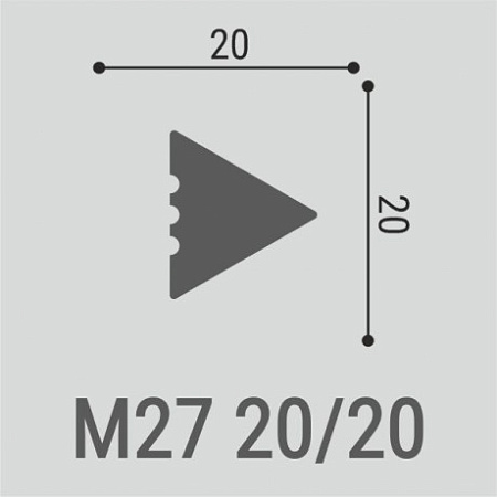 Молдинг М27 20-20