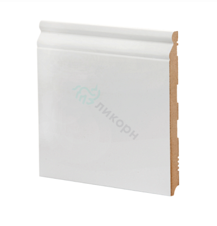 Плинтус МДФ белый К-19 Ликорн 185х16 мм