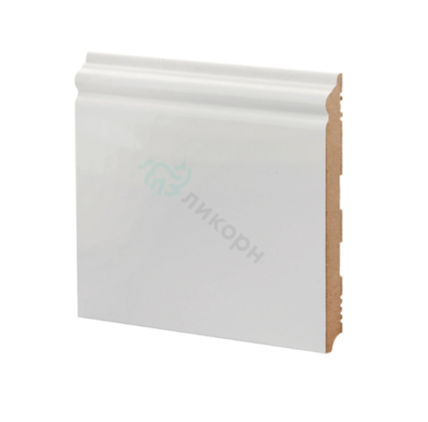 Плинтус МДФ белый К-21 Ликорн 165х16 мм