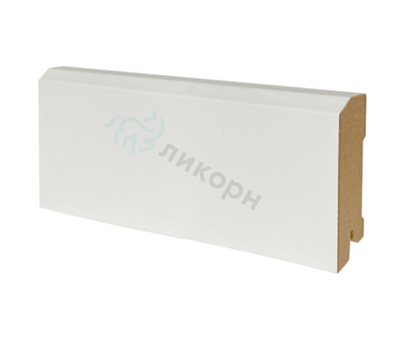 Плинтус МДФ белый К-30 Ликорн 80×16 мм