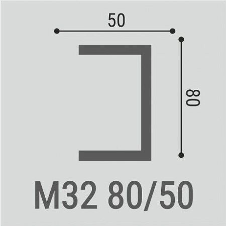 Молдинг М32 80-50