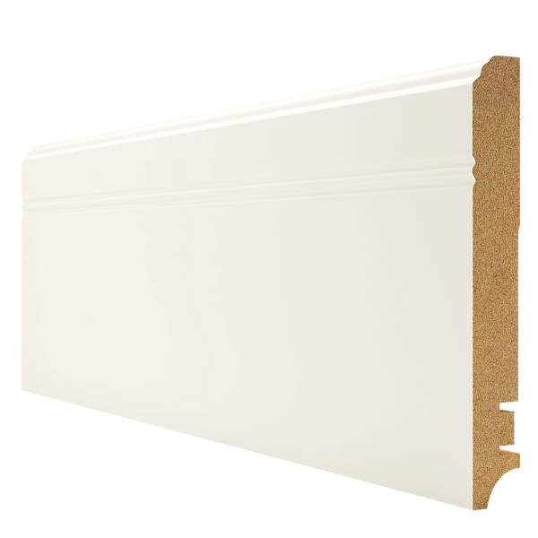 Плинтус МДФ 307 белый HANNAHHOLZ