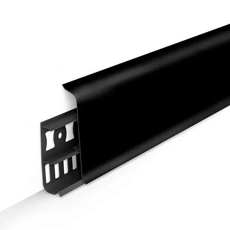 Плинтус 85мм черный 007 Идеал «Деконика»