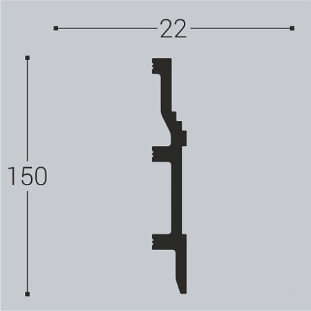 Плинтус напольный П8 150-22