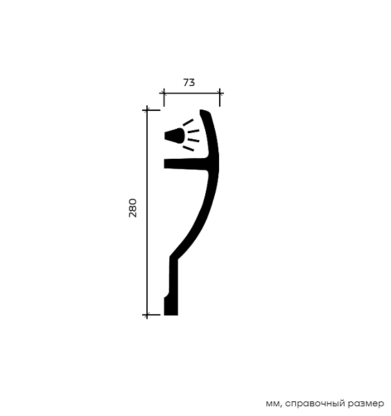 Карниз 1.50.227 гибкий
