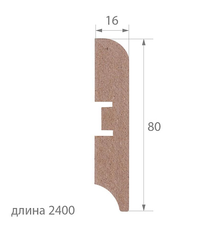 Плинтус П12 Дуб Филадельфия светлый