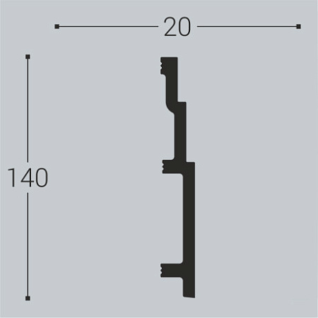 Плинтус напольный П13 140-20
