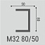 Молдинг М32 80-50